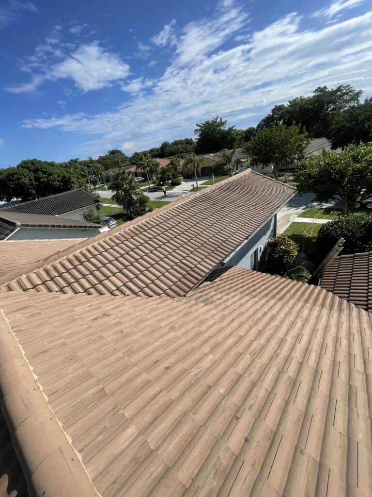 Roof washing Case Study Florida